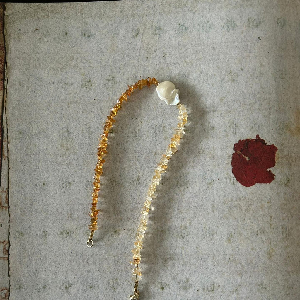 Halskette ESCAPULARIO in Gold und Silber, bewegliche Teile 