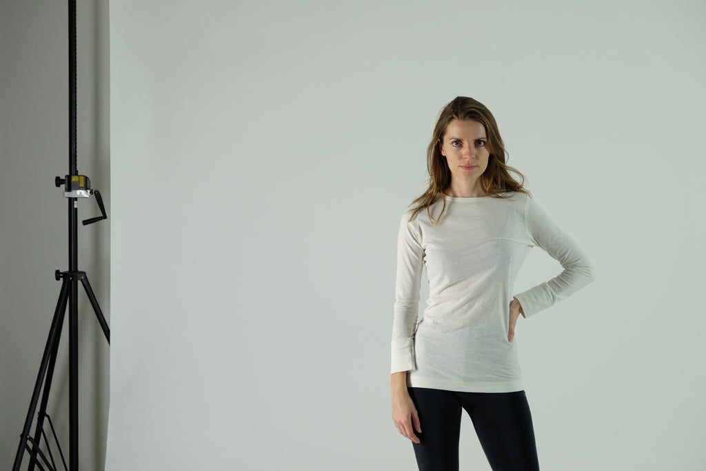 T-Shirt Longsleeve `NINA´ Linen-Cotton